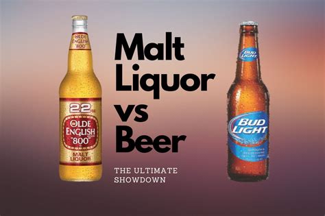 difference malt liquor and beer.